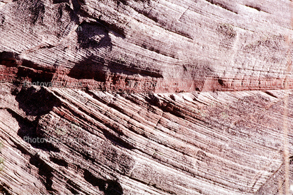 Sandstone Cliff, Striation, Zion National Park