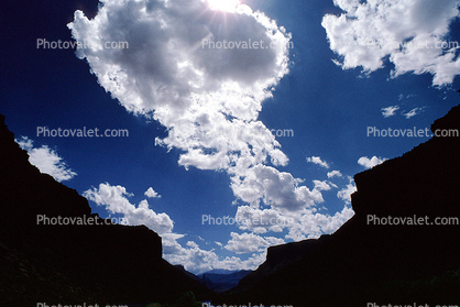 Cumulus Clouds, east of Moab, Castle Valley