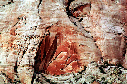 Sandstone Cliffs, scar, eye, face, Pareidolia
