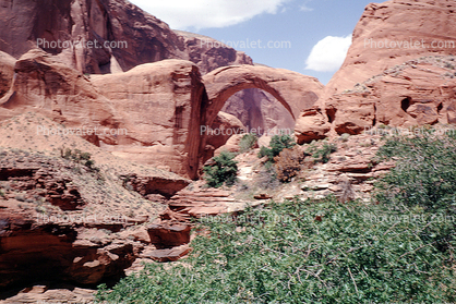 Arch, sandstone, geoform, Rainbow Bridge National Monument, Arch, Natural Bridge
