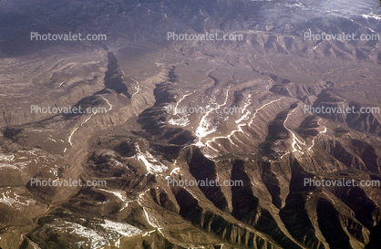 Fractal Patterns, mountain range, snow peaks
