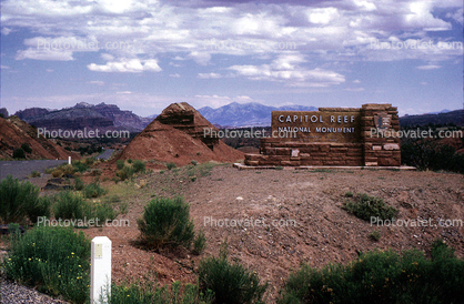 Entrance, Sign, Signage, Capitol Reef National Monument