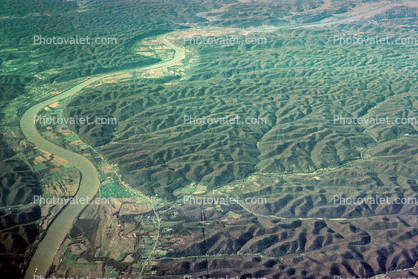 Fractal Patterns, River Meander, meander, Hills