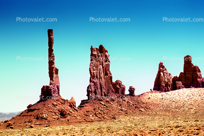 Rock Formations, Knob pillars, sandstone, HooDoos, Spire