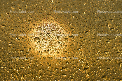 Early Morning Dew Texture on my Car Window