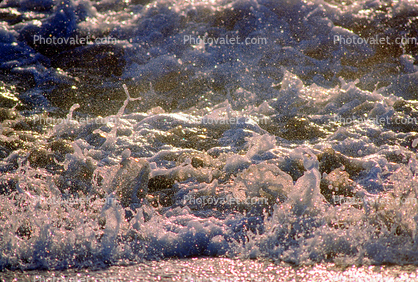frothy foam waves