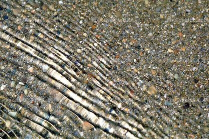Standing Wave and Colorful Pebbles Refracting their essence, Standing Wave, Wet, Liquid, Water, Ripples, Wavelets
