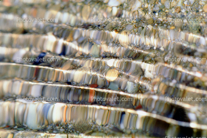Standing Wave, Water, Liquid, Wet, colorful pebbles