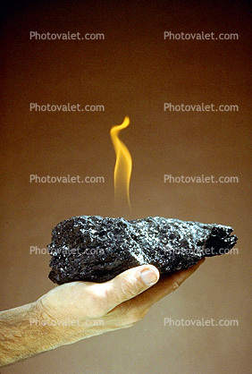 Flame from Coal, the power from coal, a flame is what is