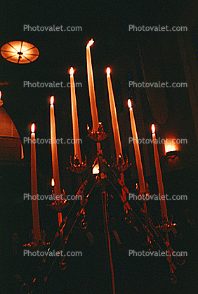lone set of candles