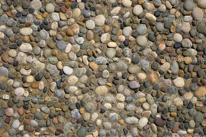 Rock, Pebbles embedded in a wall