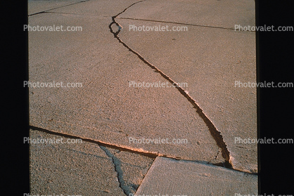 Cracked Concrete Sidewalk, Craquelure