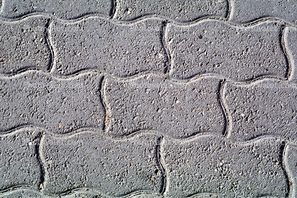 wavey brick path