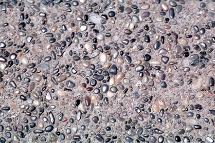 Pebbles embeded in Cement, rocks