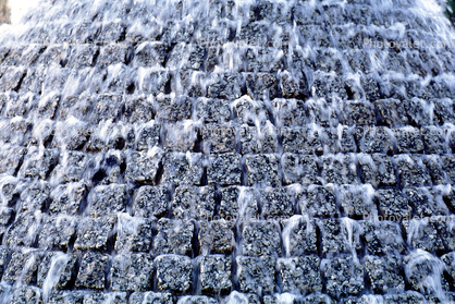 Water Fountain, aquatics, granite bricks