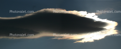 near Bend, Lenticular Cloud, silver-lining, Panorama, daytime, daylight