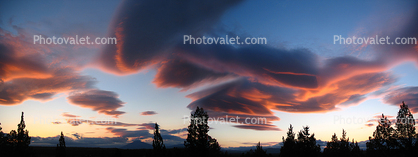 Lenticular Cloud, near Bend, Panorama, Sunset, Sunrise, Sunclipse, Sunsight