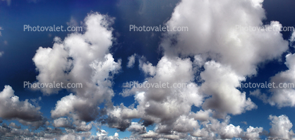 Cumulus puff clouds fractals