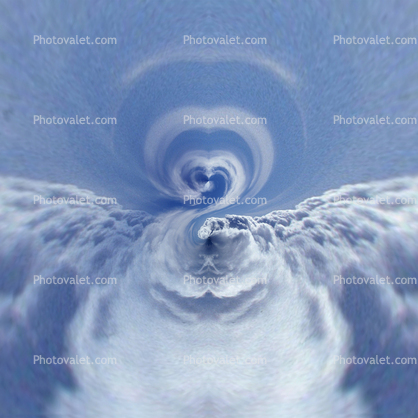 A Heart into the Cloud, abstract, Paintography, swirl, T-Shirt