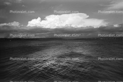 Ocean, Cumulonimbus, Puget Sound, daytime, daylight