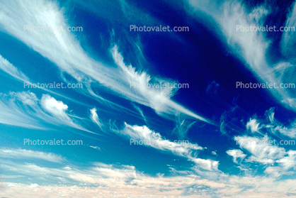 Wispy Blue Sky, Cirrus Clouds
