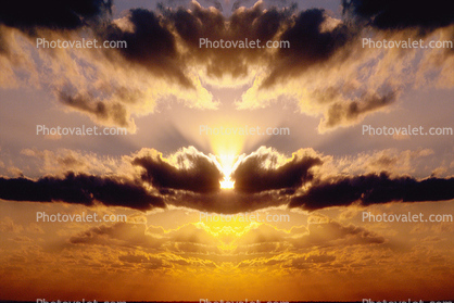 Crepuscular Rays, Spiritual Light, Sun Streamers, Sunset