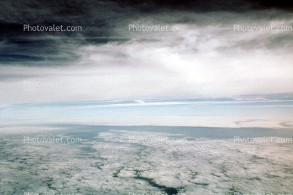 split in cloud cover, daytime, daylight