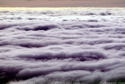 Fog over the Ocean fractals, Marin County, California