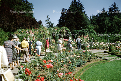 People in a Garden
