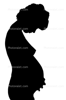 Pregnant Woman silhouette, logo, shape