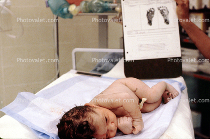 Newborn, one day old, Baby, footprint, infant, Childbirth