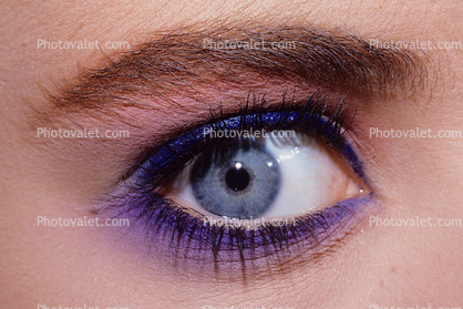 Woman, Female, Eyeball, Iris, Lens, Pupil, Cornea, Sclera, Eyelash, Eyebrow, skin