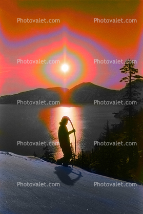 Psychedelic Sun over Crater Lake, psyscape
