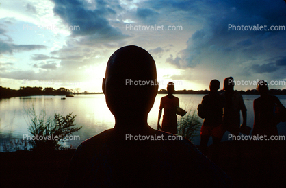 Boys at Sunset in Fada N'gourma, Burkina Faso