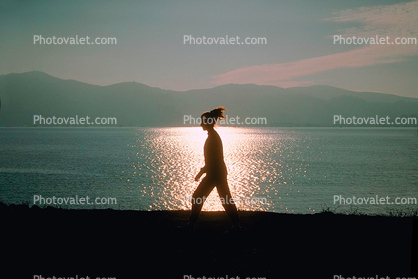 Woman Walking, Tiburon Linear Field