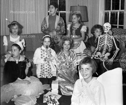 Girls, Skeleton, 1950s