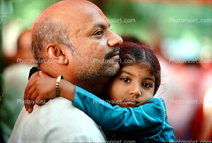 Father with Daughter at a Hindu Celebration