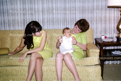 Baby, Infant, Sofa, 1960s