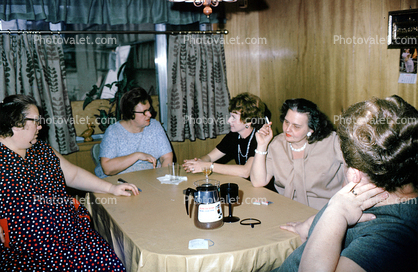 Ladies Smoking Cigarette, January 1969, 1960s