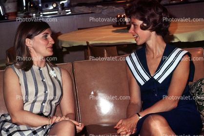 Ladies, Women, Chatting, Talking, Laughing, Joking, May 1968, 1960s