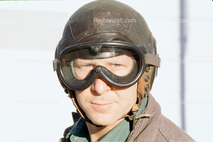 Man, Male, WWI Pilot, Helmet, Goggles