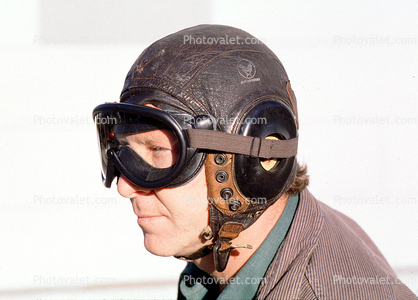 WWII Helmet, Leather