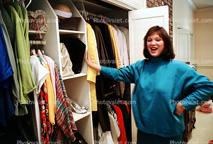 Closet, Woman, Clothes