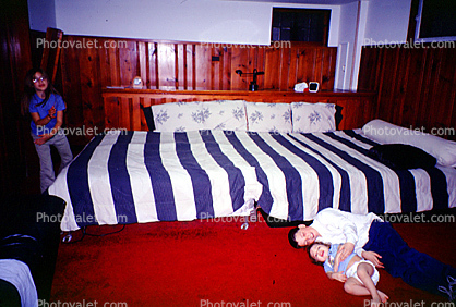 toddler, child, huge bed