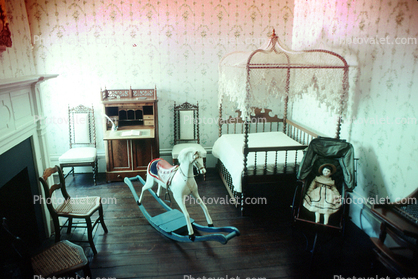 Rocking Horse, Doll, Chair, Bed, 1950s