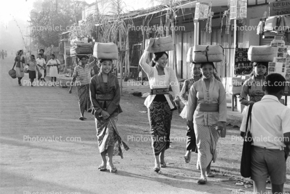 Women Walking down the street, Ubud, Bali, Indonesia