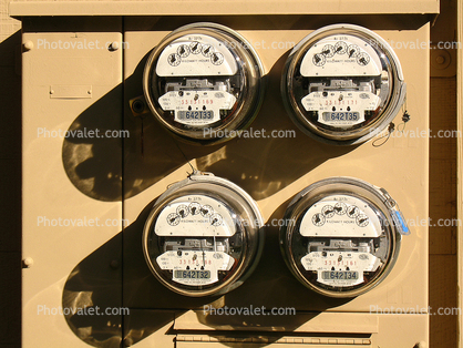 Electric Power Meters, dials, power meter, amp meter