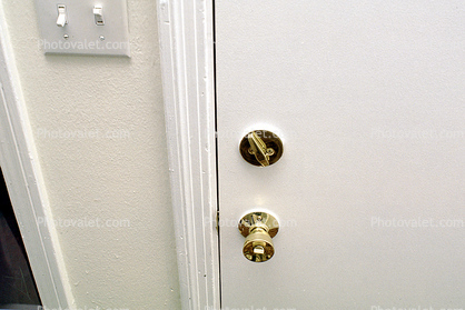 Door, Lock, Knob, Light Switch