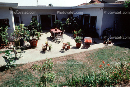 backyard, home, house, building, 1970s