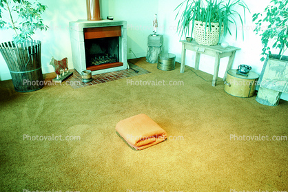Blanket, fireplace, carpet, Furniture